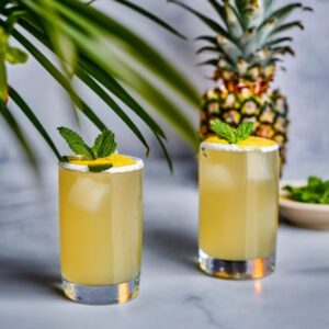 Pineapple Mint Delight Mocktail