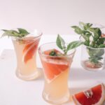 Mocktail Grapefruit Basil Punch.