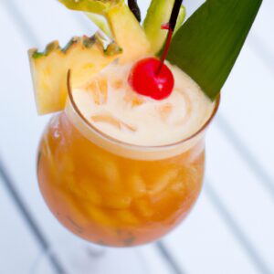 Mocktail Caramelized Pineapple Sip.
