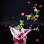 Mocktail Cranberry Mint Splash.