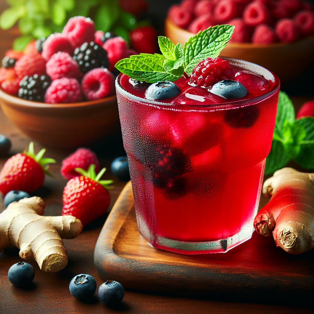Beeren-Ingwer-Kick. 