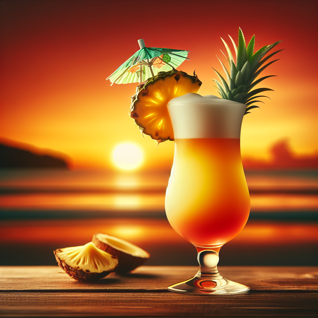 Ananaskokosdrink. 