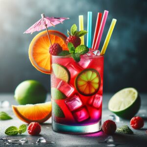 Berry Citrus Zing (Mocktail Rezept)