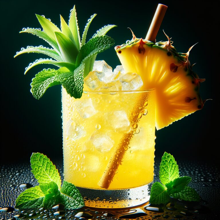 Pineapple Mint Breeze Mocktail (Rezept)