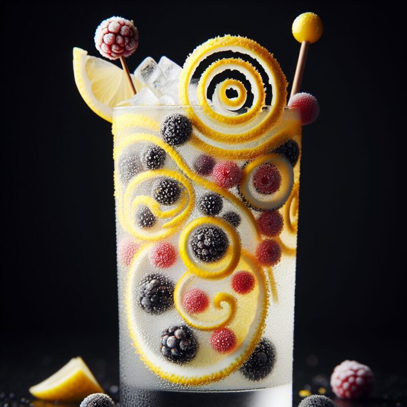 Berry Lemon Zest Mocktail.