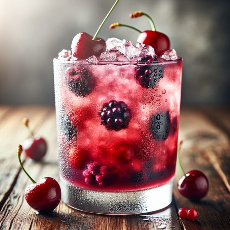 Cherry Berry Twist Mocktail.