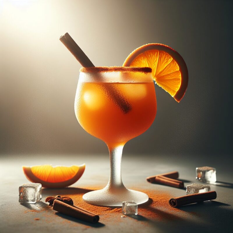 Cinnamon Orange Splash Mocktail.
