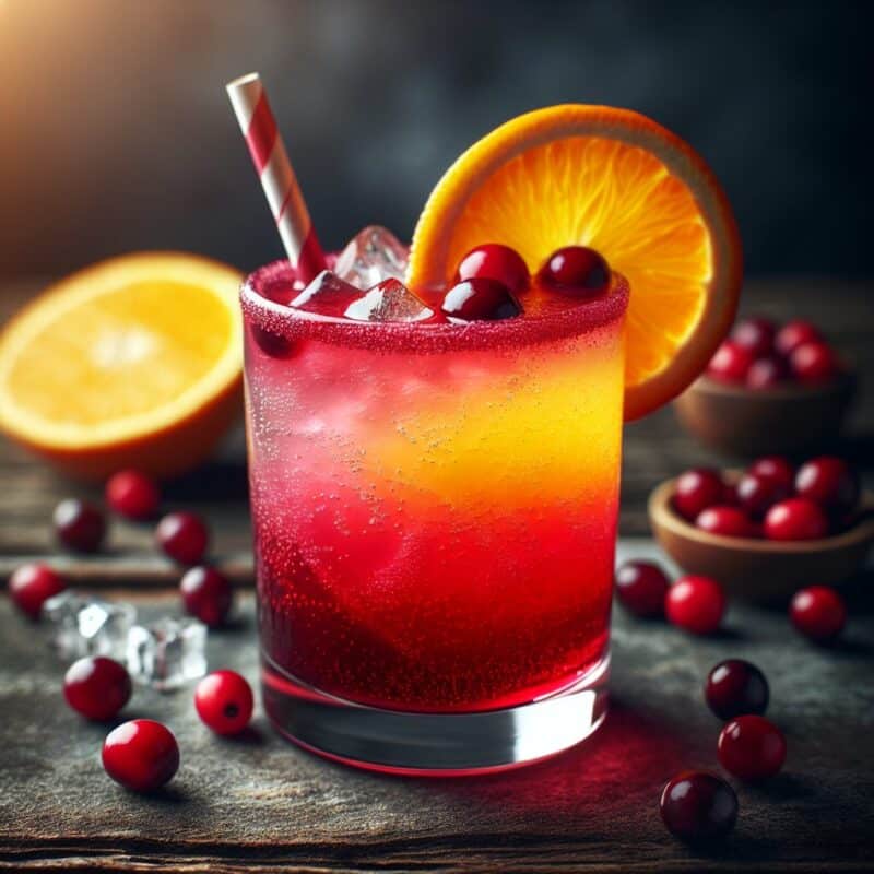 Cranberry Orange Splash Mocktail Rezept 