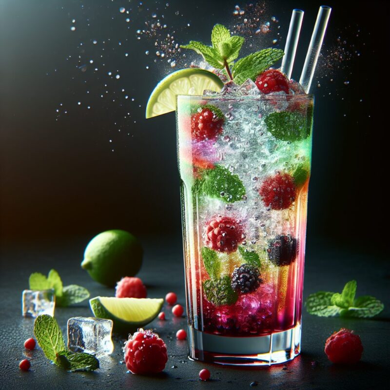 Mojito Berry Burst Mocktail.