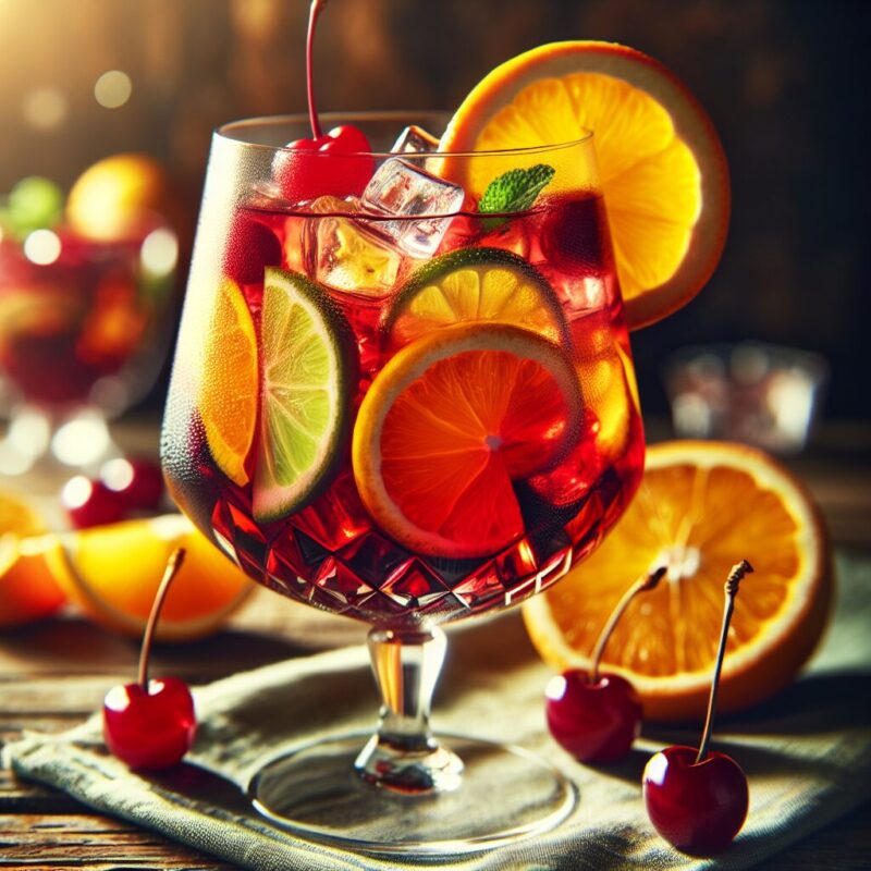 Sangria Citrus Mocktail.