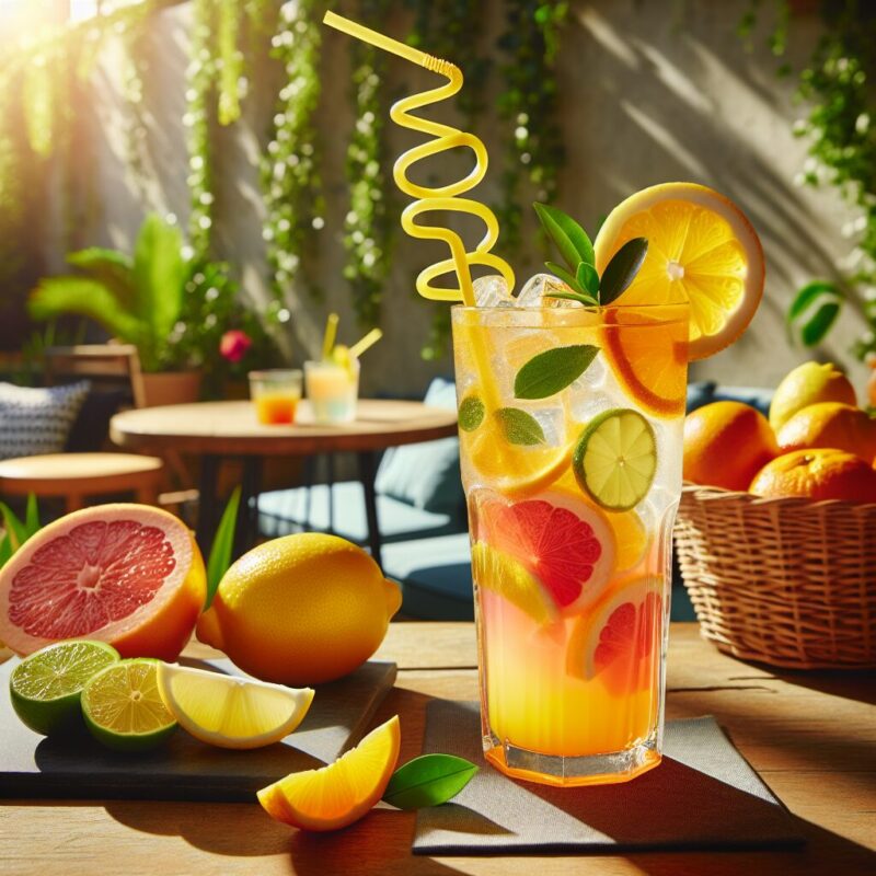 Zesty Citrus Medley Mocktail.