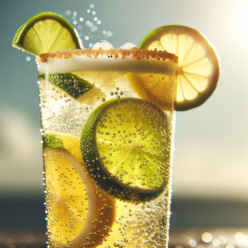 Zesty Lemon Lime Mocktail.