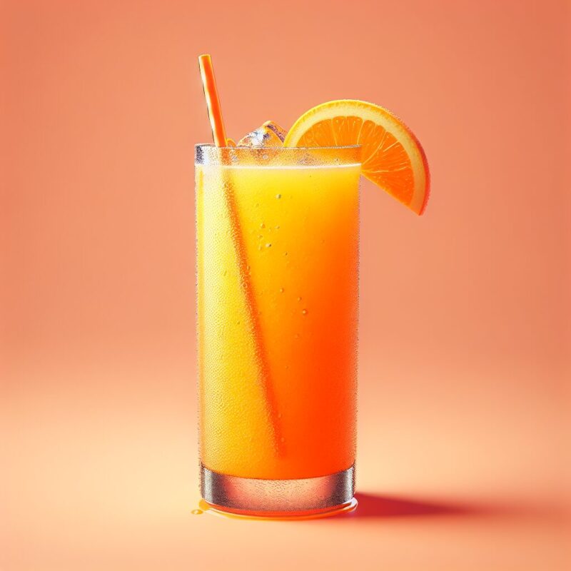 Zesty Orange Delight Mocktail.