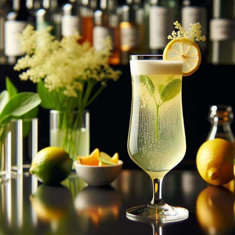 Elderflower Citrus Burst Mocktail.