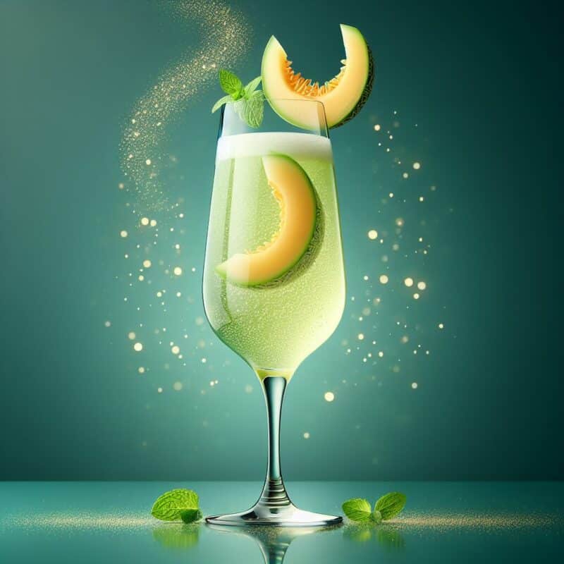 Honeydew Sparkler Mocktail.