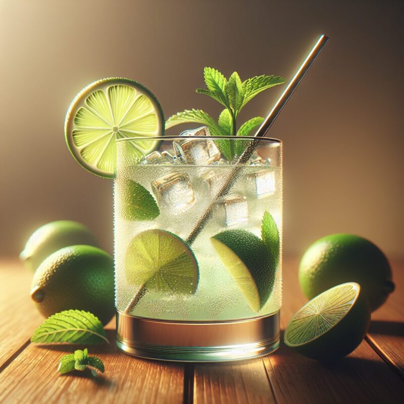 Lime Rickey Mocktail.