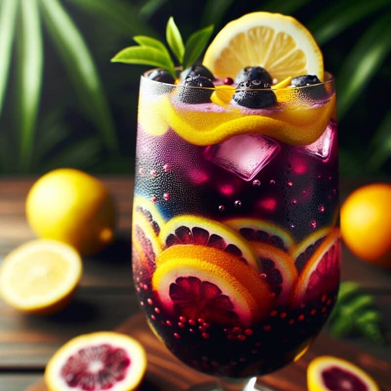 #Açaí Citrus Splash Mocktail# (Rezept)