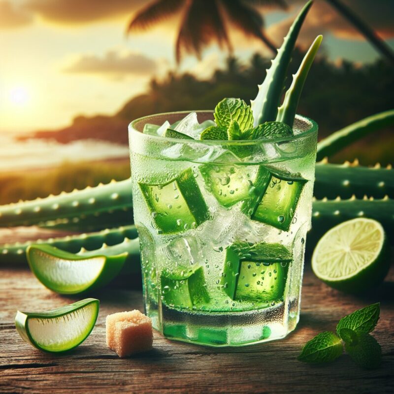 Aloe Vera Lime Bliss Mocktail (Rezept)