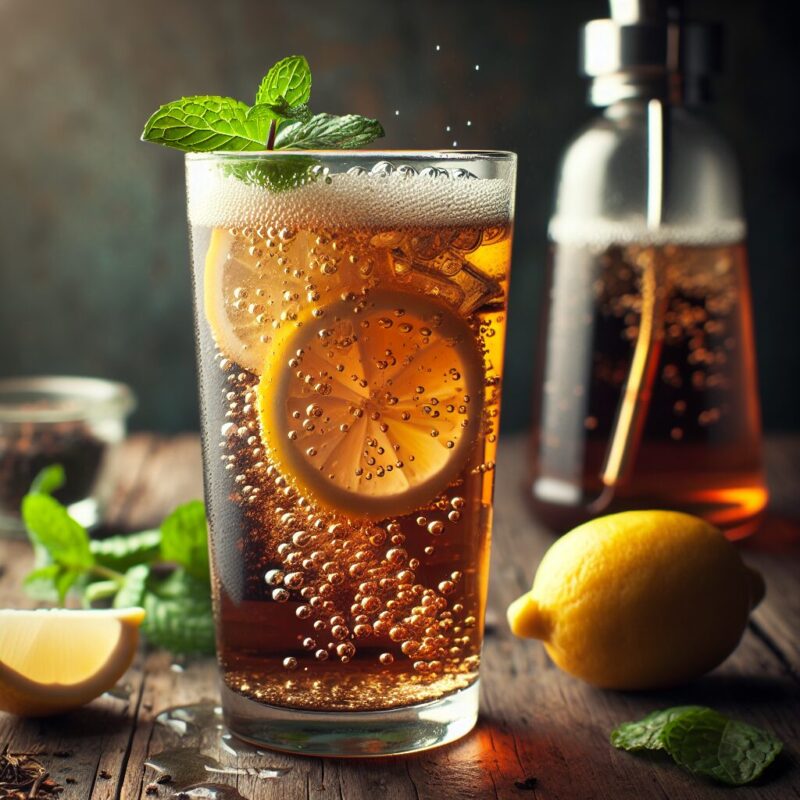 #Black Tea Lemon Sparkler Mocktail# (Rezept)