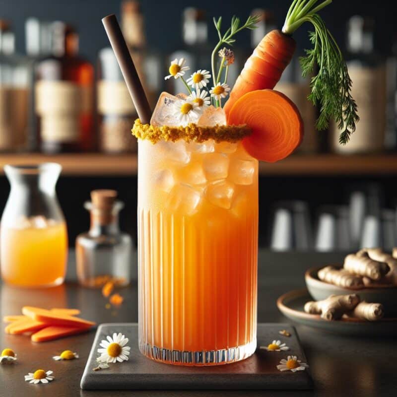 #Carrot Chamomile Ginger Cooler Mocktail# (Rezept)