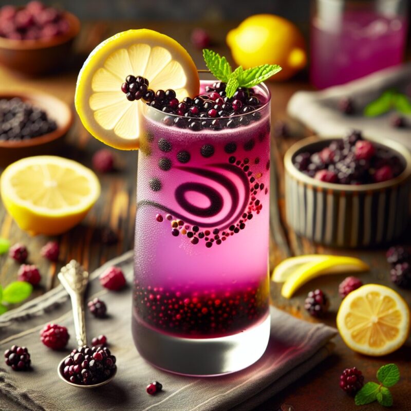 #Elderberry Lemon Bliss Mocktail# (Rezept)