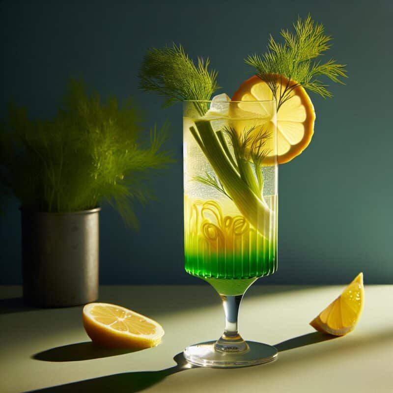 #Fennel Lemon Sparkler Mocktail# (Rezept)