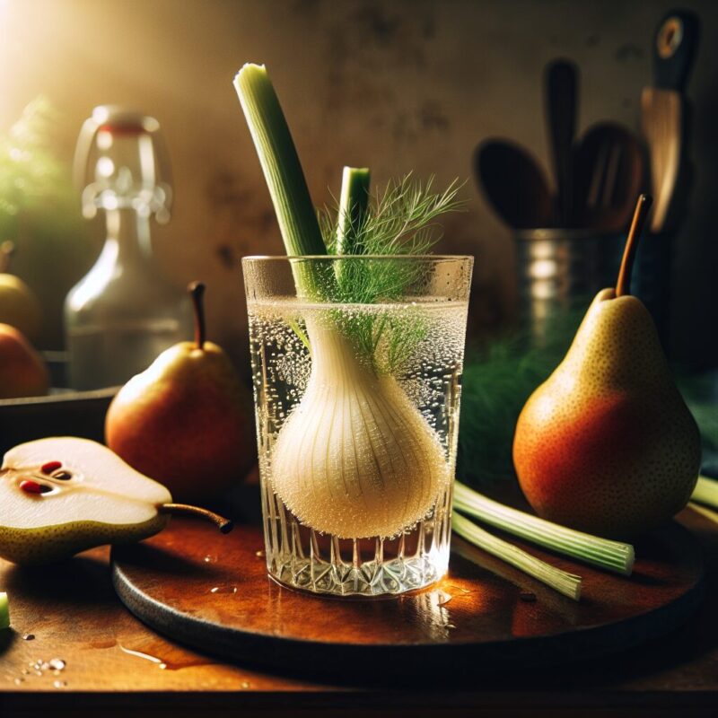 #Fennel Pear Cooler Mocktail# (Rezept)