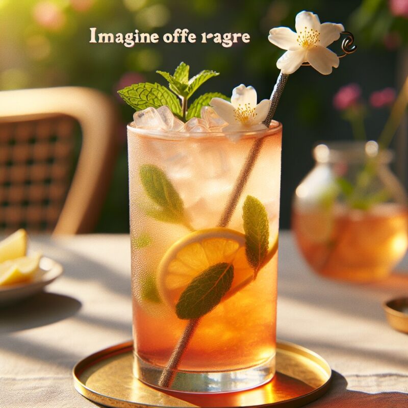 #Jasmine Tea Cooler Mocktail# (Rezept)