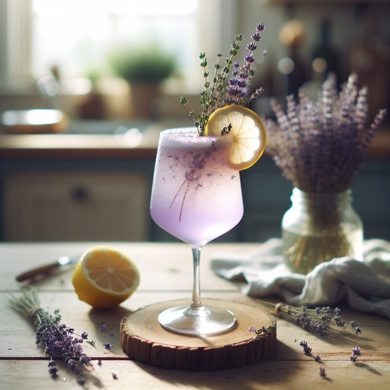 #Lavender Lemon Thyme Mocktail# (Rezept)