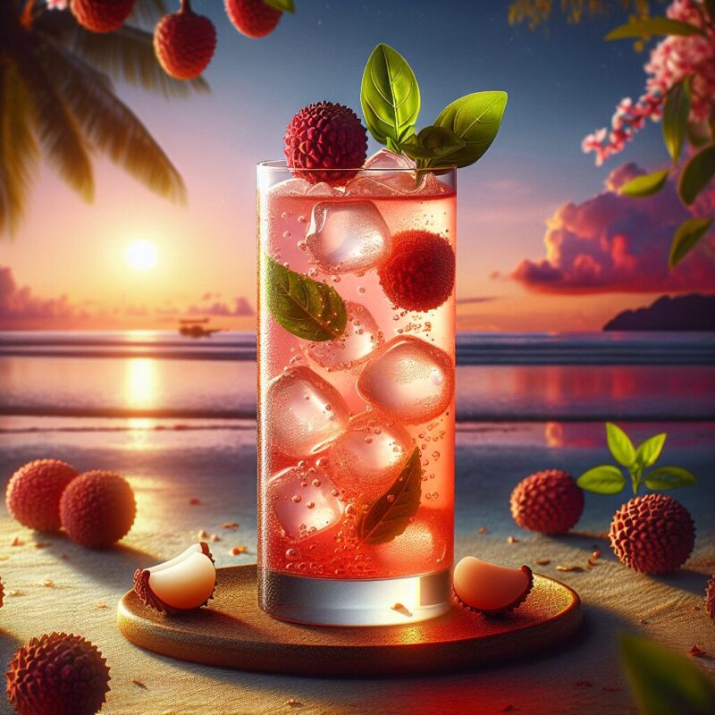 #Lychee Basil Breeze Mocktail# (Rezept)