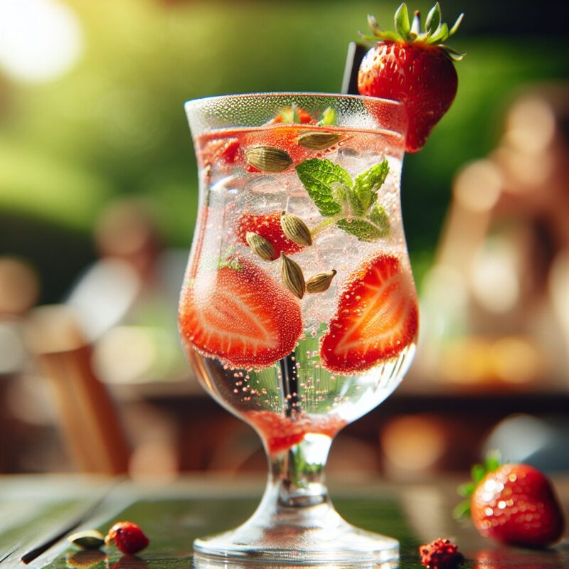 #Strawberry Cardamom Cooler Mocktail# (Rezept)