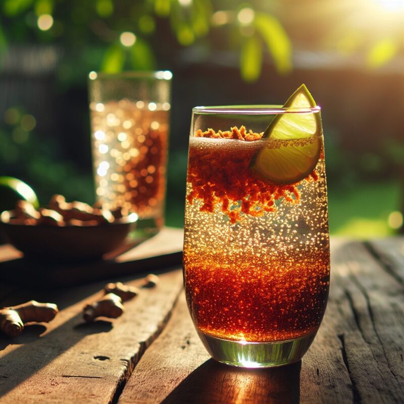 Tamarind Ginger Spritz Mocktail (Rezept)