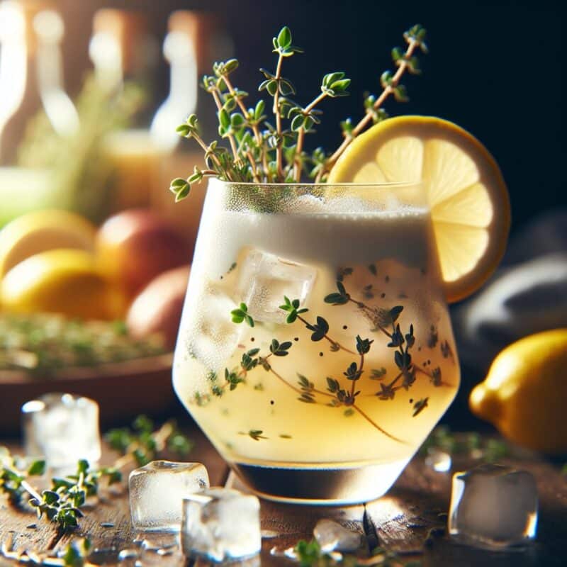 #Vanilla Lemon Thyme Mocktail# (Rezept)