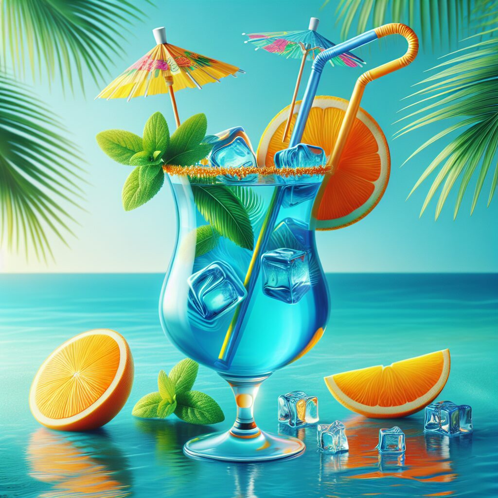 #Virgin Blue Lagoon Mocktail# (Rezept)