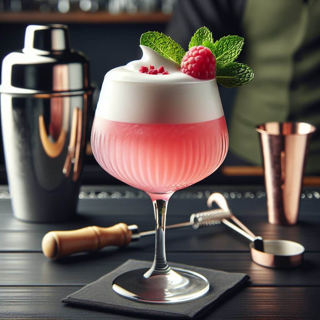 #Virgin Clover Club Mocktail# (Rezept)