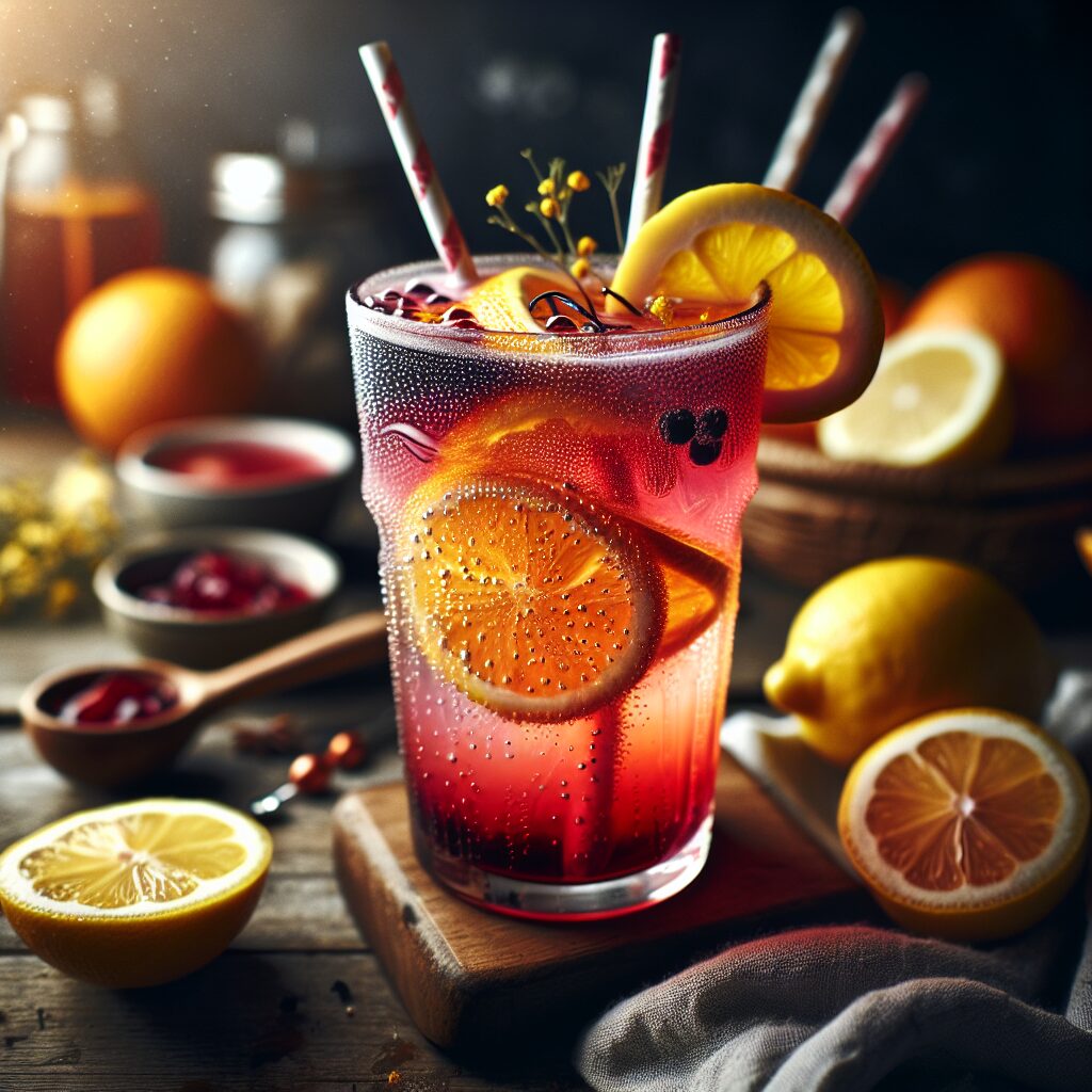 #Virgin Fog Cutter Mocktail# (Rezept)