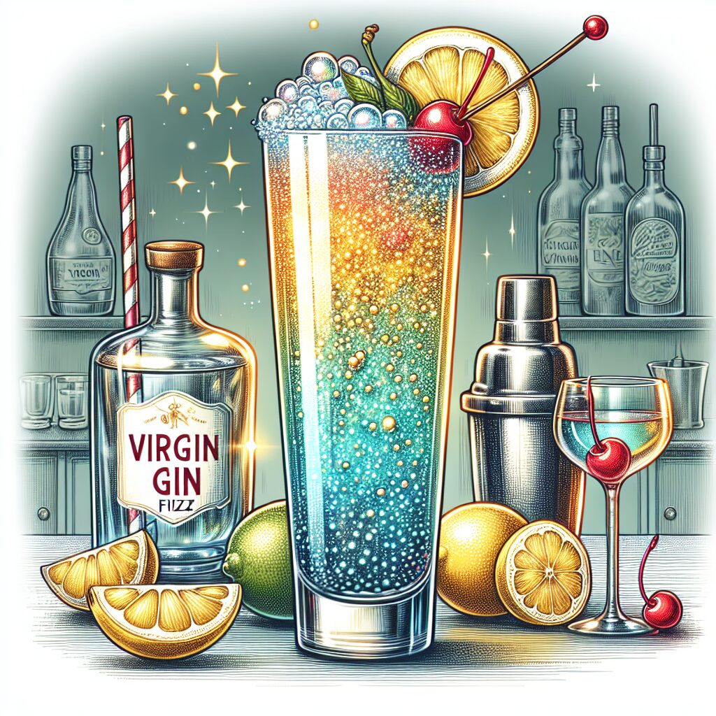 #Virgin Gin Fizz Mocktail# (Rezept)