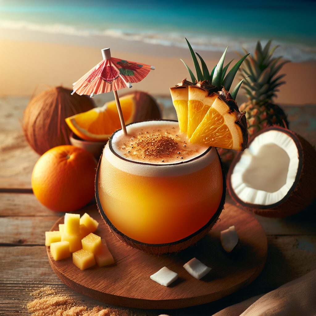 #Virgin Painkiller Mocktail# (Rezept)