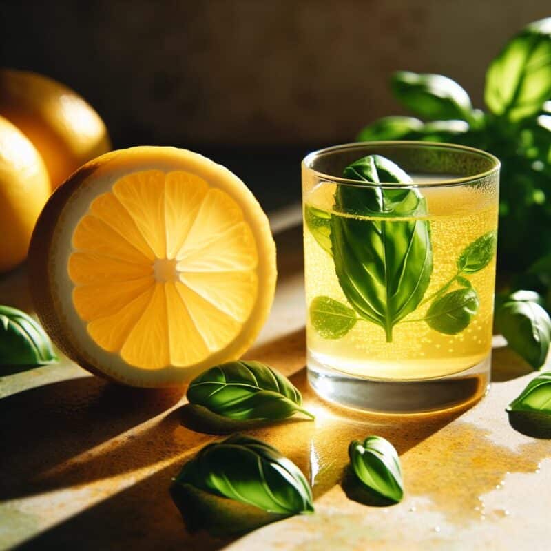 #Yuzu Basil Elixir Mocktail# (Rezept)